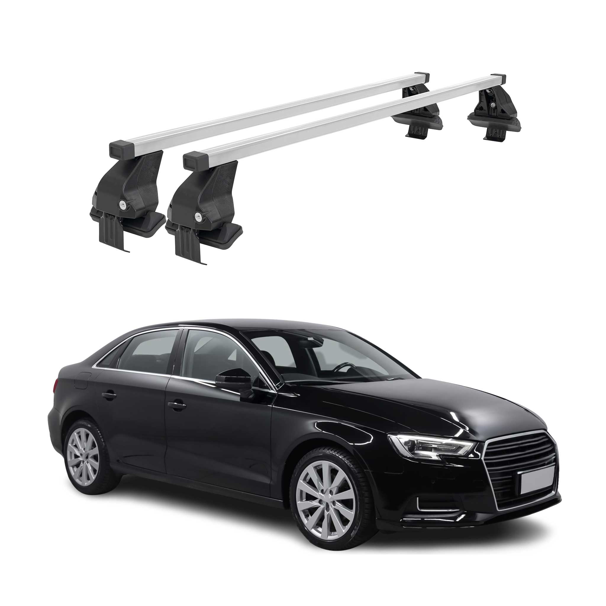 2015-2020 Audi A3 S3 Sedan Roof Rack Cross Bars Luggage Carrier 2 Pcs