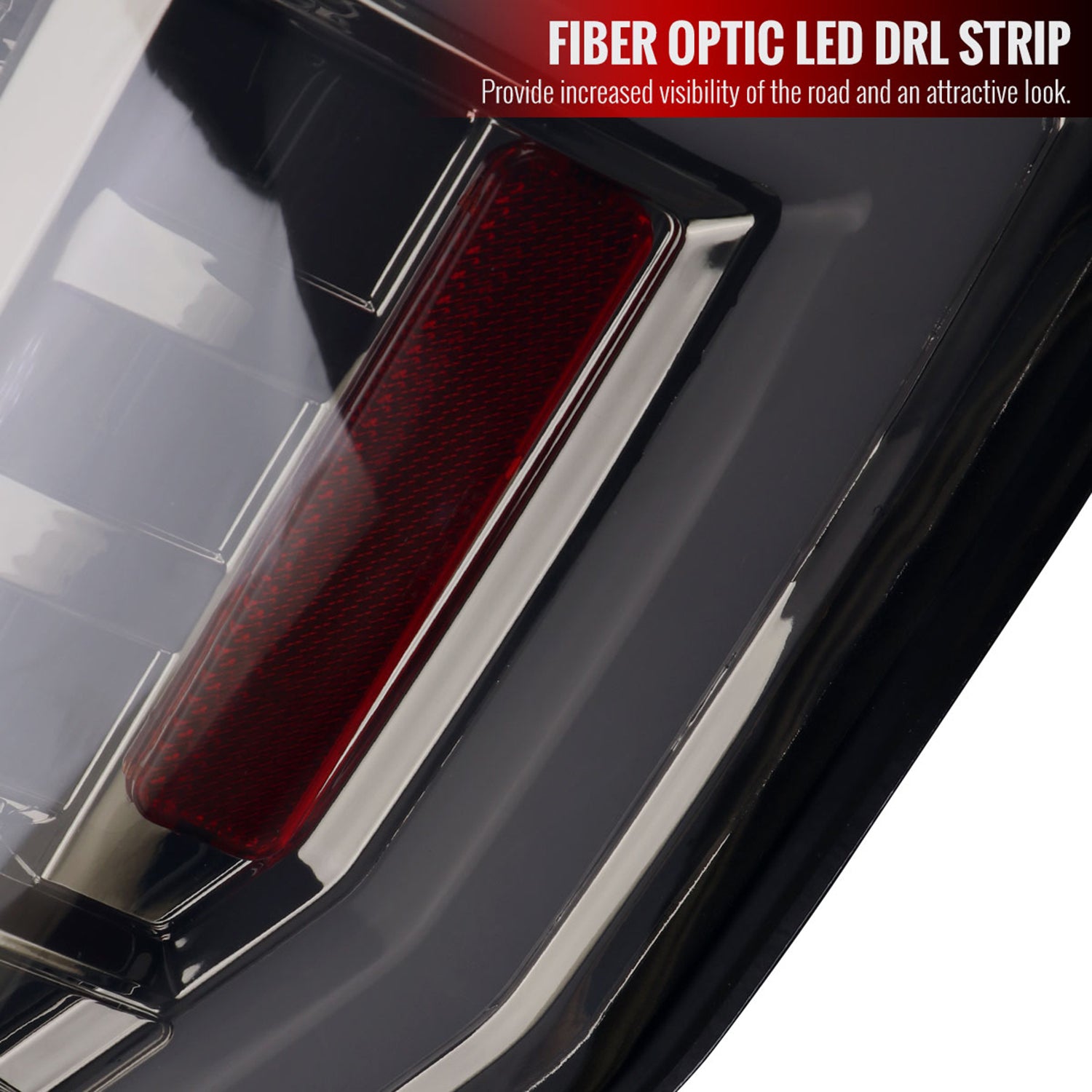 2017-2019 Ford F-250/350/450/550 Super Duty LED Bar Tail Lights Chrome/Smoke