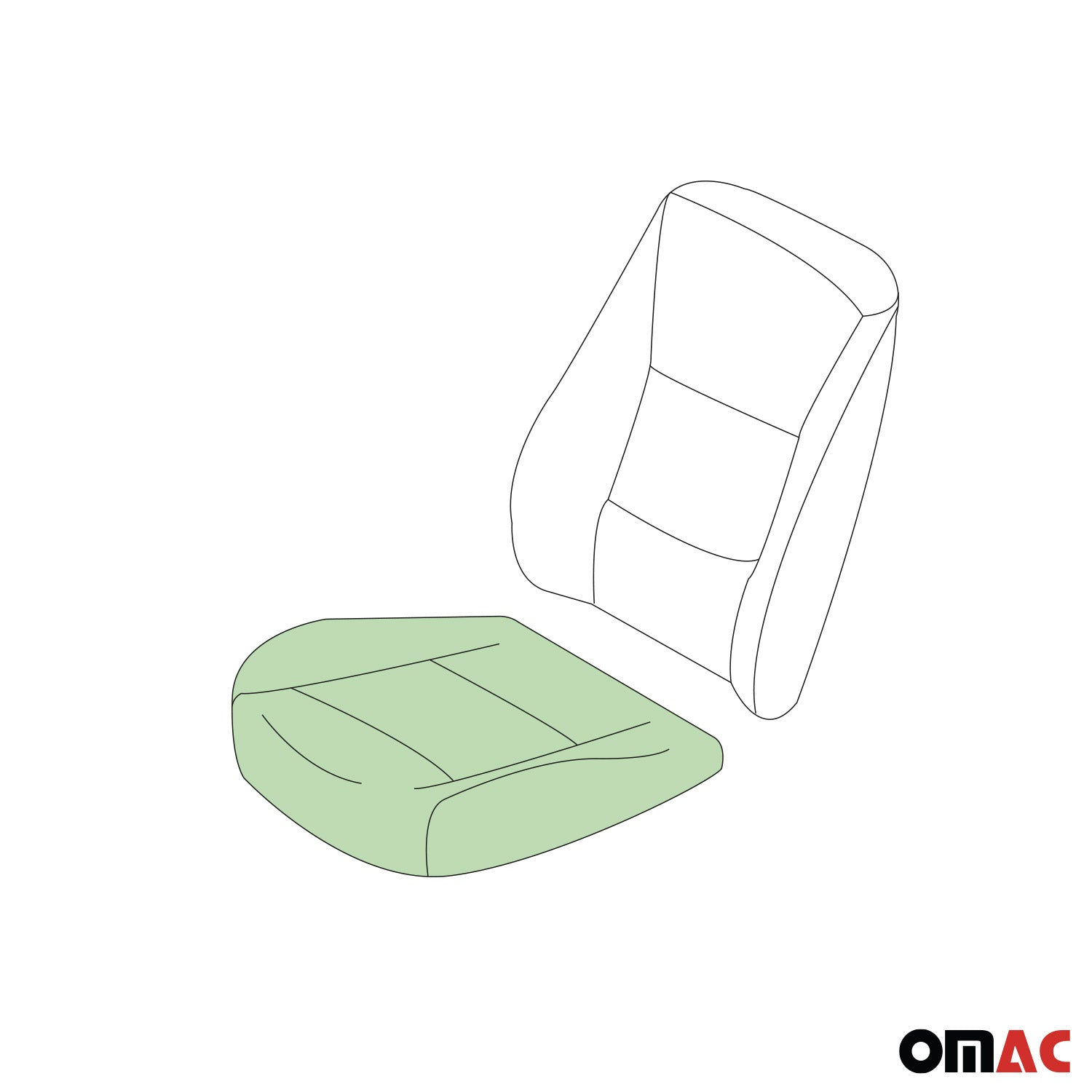 2015-2022 RAM ProMaster City Seat Cushion Foam Pad Driver Bottom