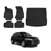 2018-2025 Audi Q5 SQ5 Floor Mats & Cargo Liner Full Set All Weather Black