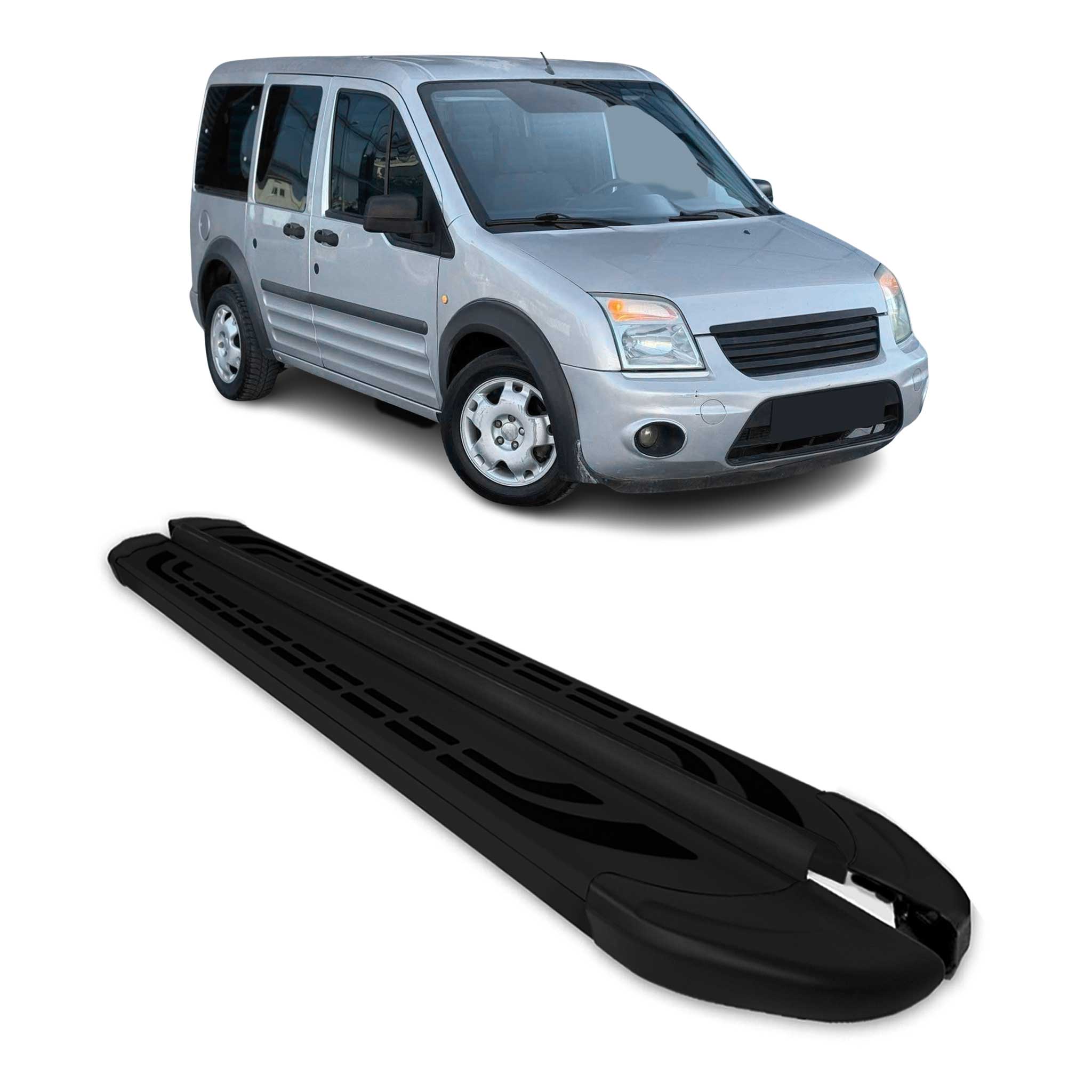 2010-2013 Ford Transit Connect L1 Short WB Running Boards Side Steps Black