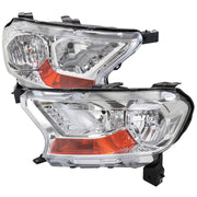 2019-2022 Ford Ranger XL/XLT Factory Style Halogen Headlights Chrome/Clear