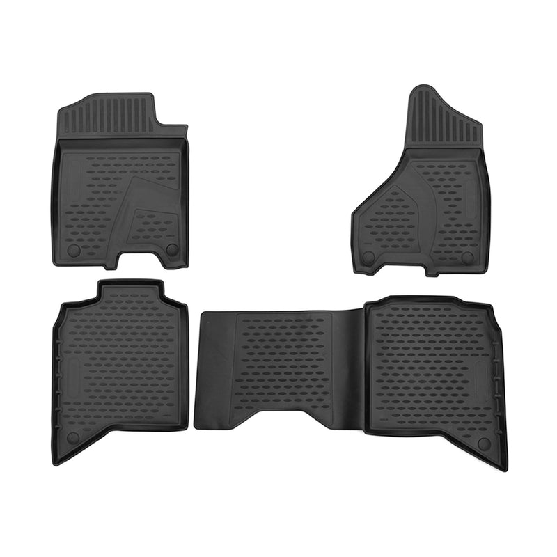 2019-2024 Dodge Ram Quad Cab 2500/3500 Floor Mats Liners Full Set All Weather