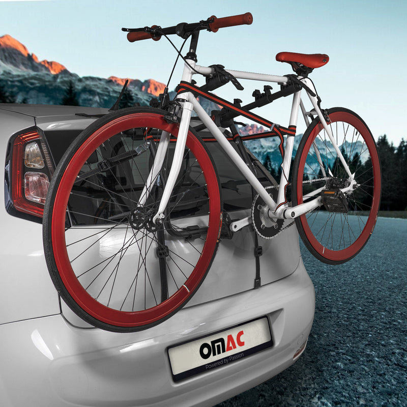 Rear Trunk Mount 3 Bike Rack Foldable Steel Carrier Hatchback Sedan SUV