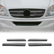 2006-2013 Mercedes Sprinter W906 Front Bumper Grill Trim Stainless Steel Dark 4x
