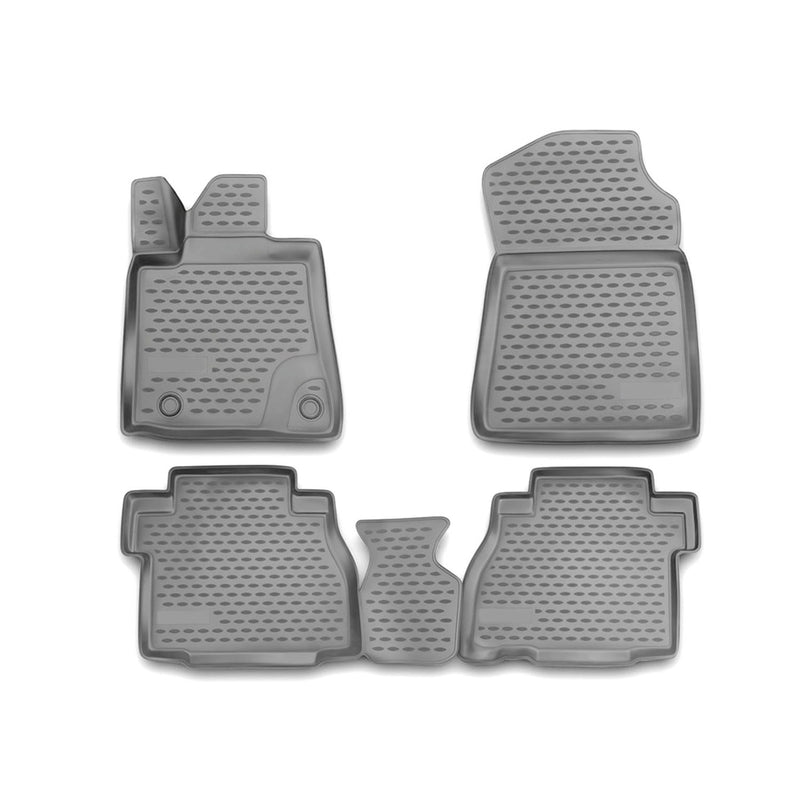 2007-2013 Toyota Tundra Double Cab Floor Mats Liners Full Set All Weather Gray