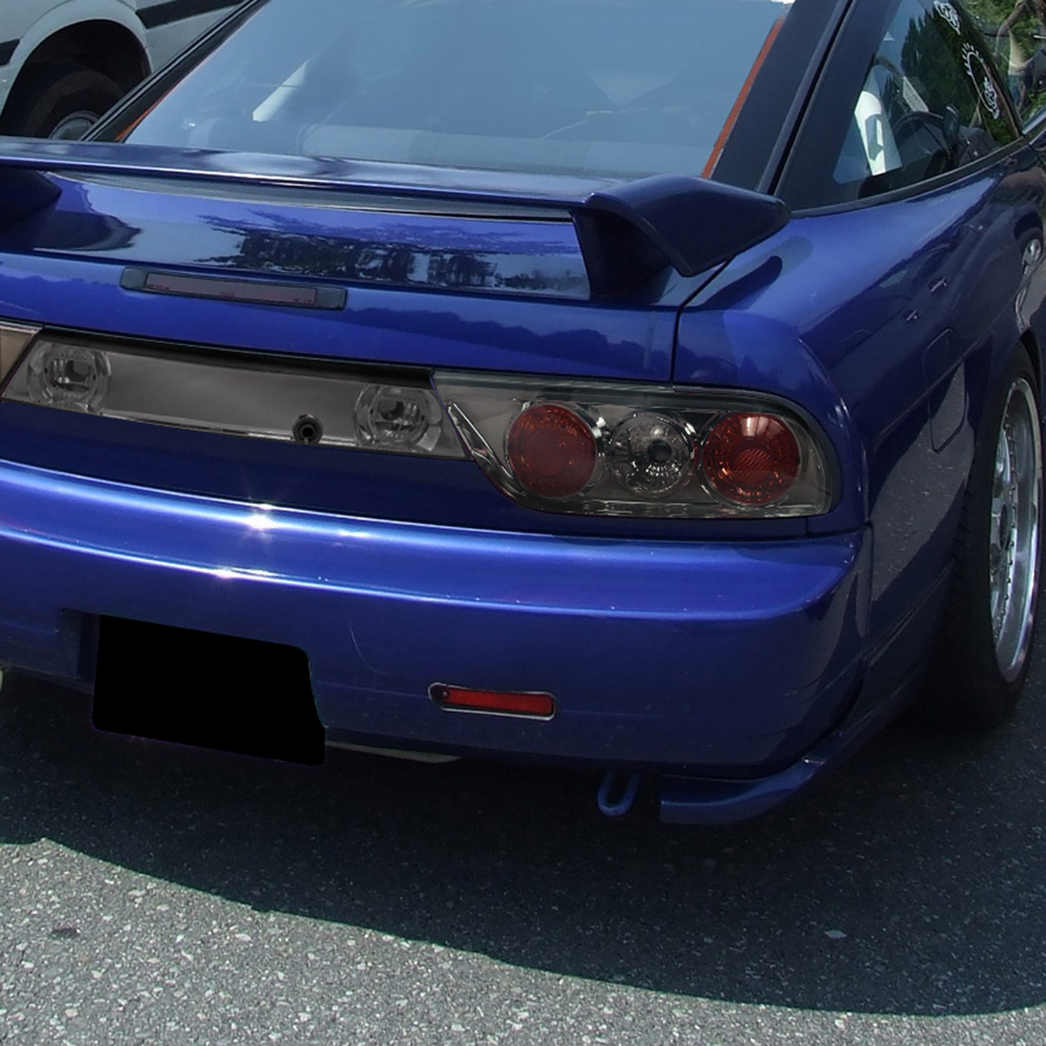 1989-1994 Nissan 240SX S13 Center Trunk Tail Light Chrome Housing/Smoke Lens