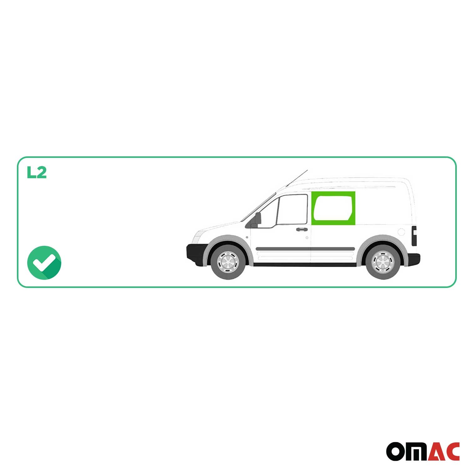 2010-2013 Ford Transit Connect Window Glass Front Left Side L2 Black