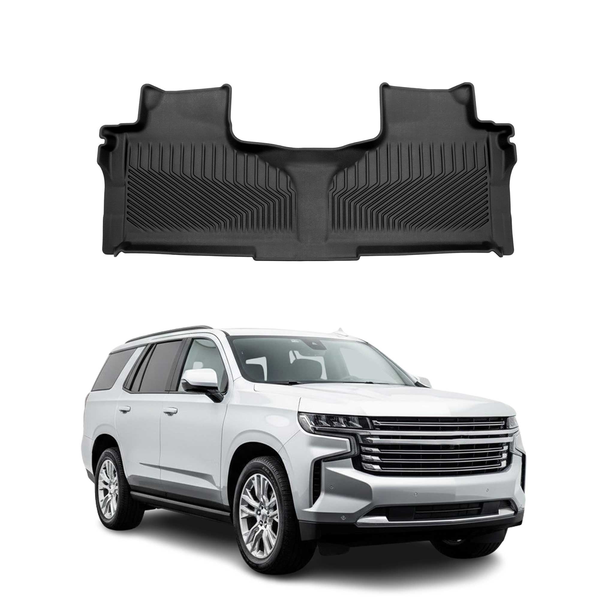 2021-2024 Chevrolet Tahoe Premium Floor Mats Liners Second Row Rear