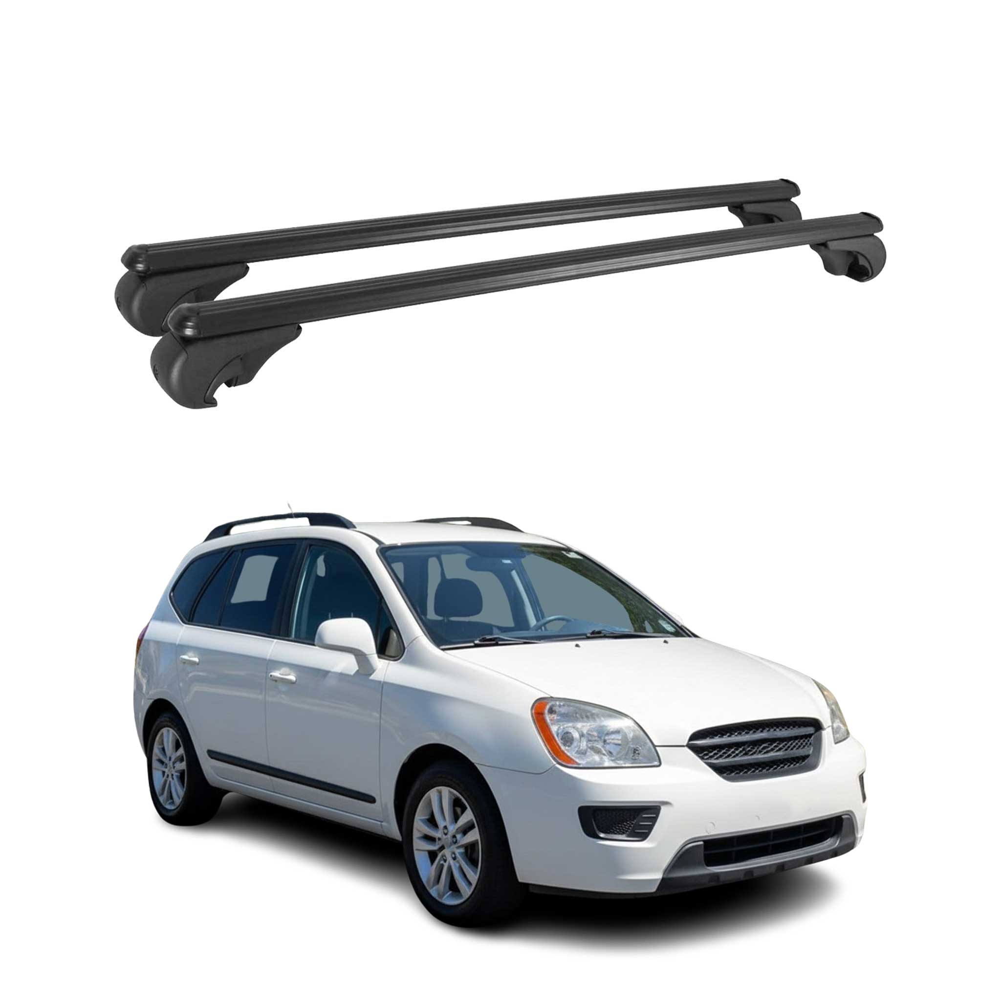 2007-2009 Kia Rondo Roof Rack Cross Bars Black