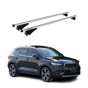 Top Roof Racks Cross Bars for Volvo XC40 2019-2026 Aluminium Gray 2x