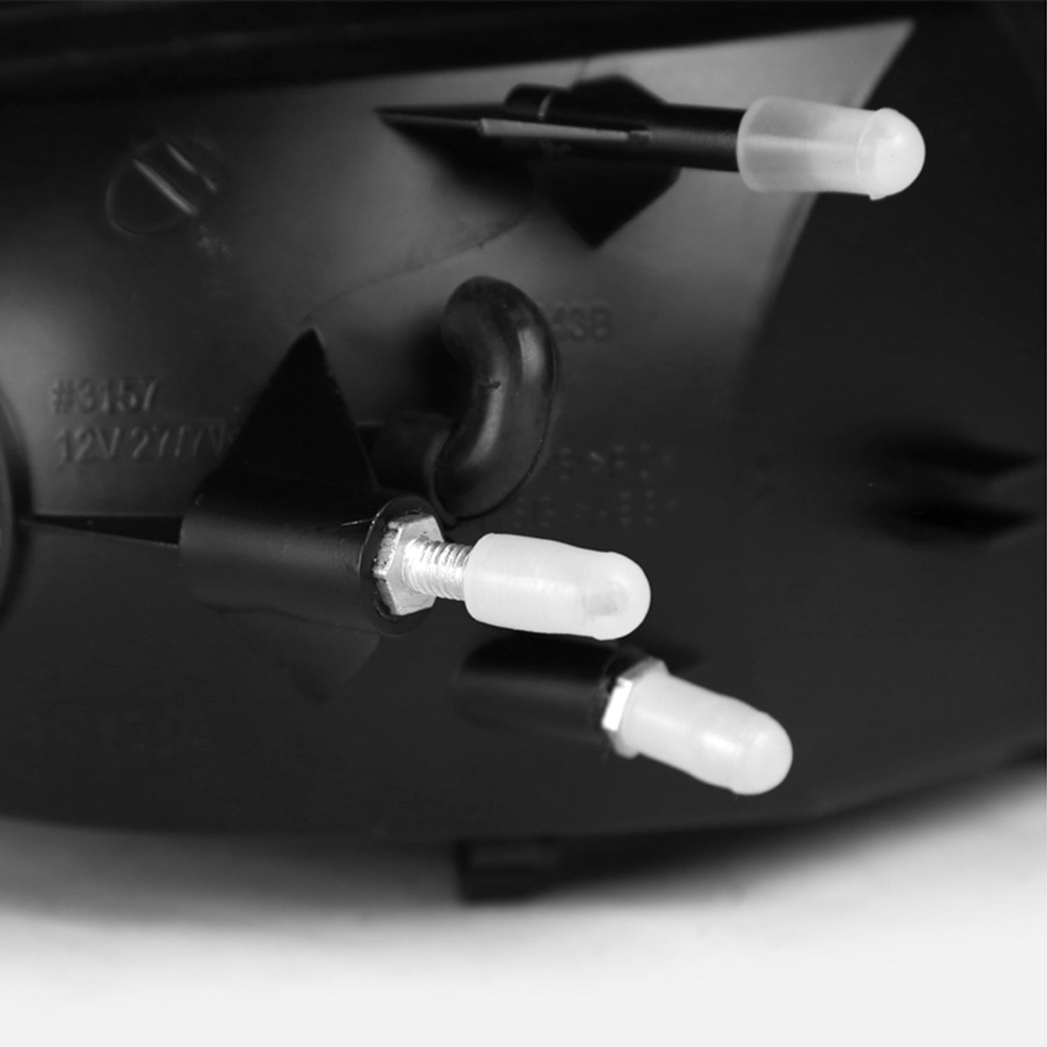 1994-1998 Ford Mustang Corner Parking Turn Signal Lights Amber Matt Black