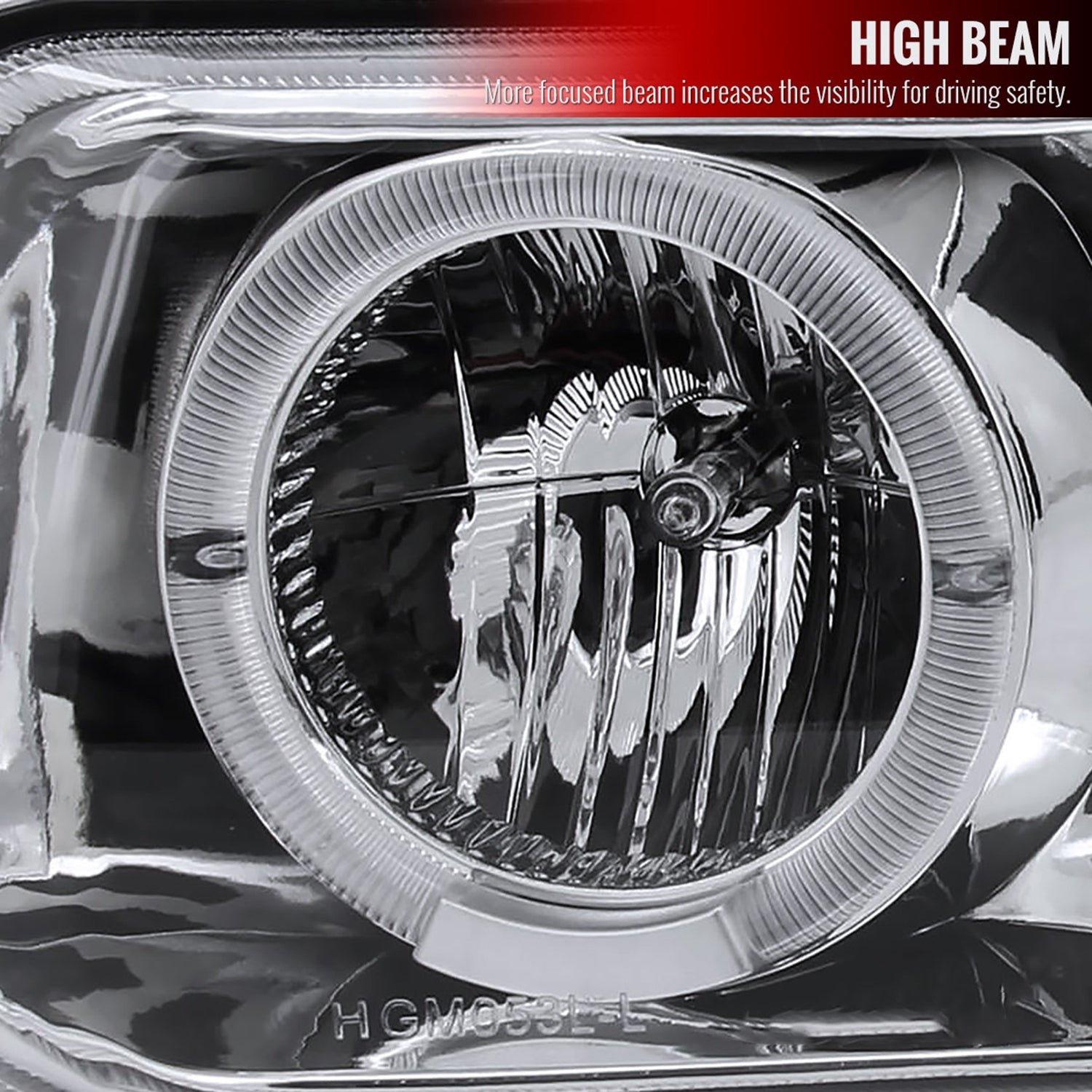 1999-2002 Chevy Silverado/ Tahoe/Suburban Dual Halo Headlights LED Chrome