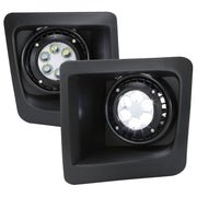 2014-2015 GMC Sierra 1500 LED Fog Lights Kit Switch & Wiring Harness Chrome