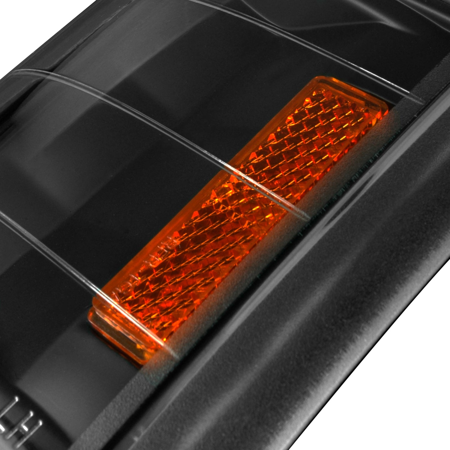 1994-1998 Chevy C/K Silverado/Tahoe Corner Lights Matte Black/Clear Lens