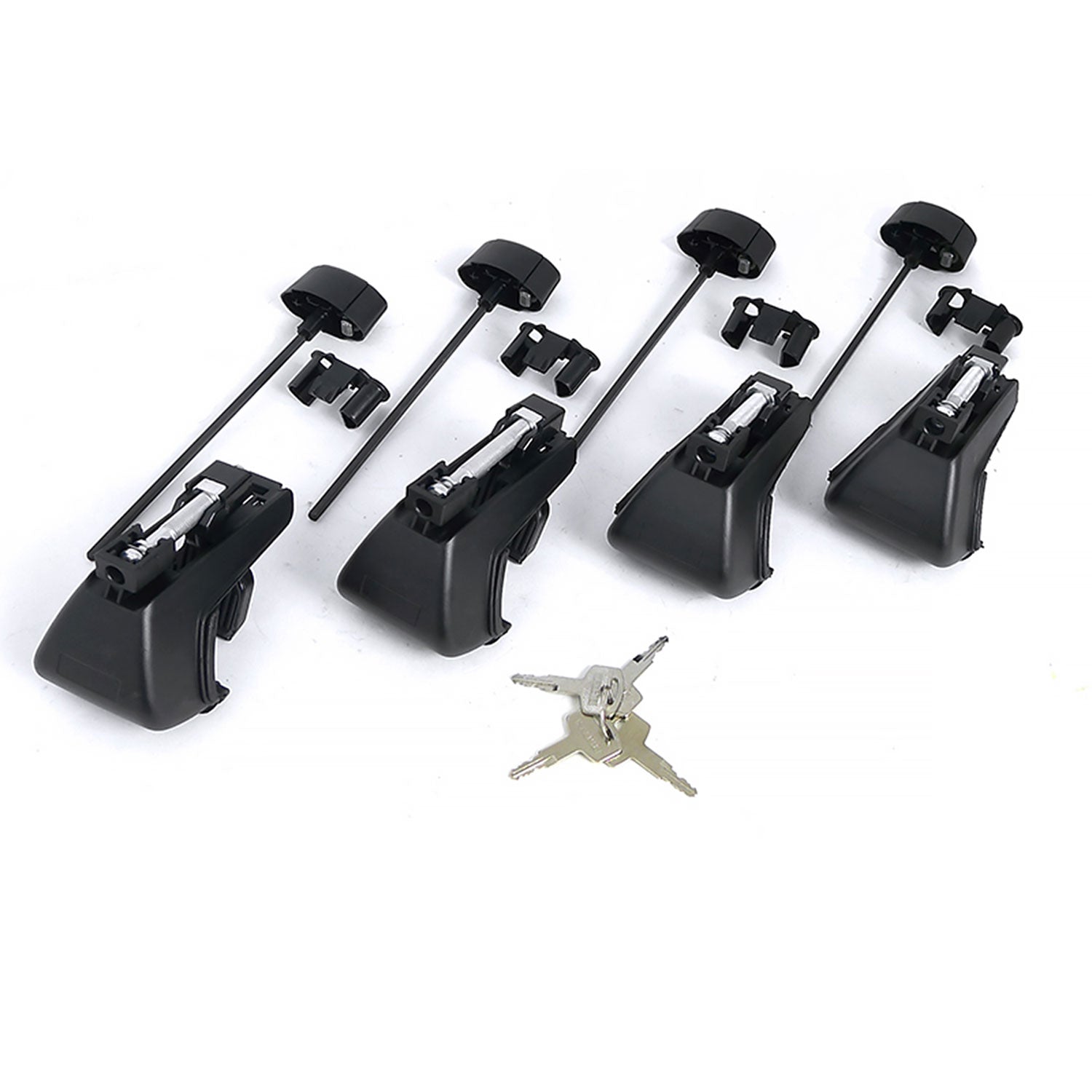 Universal Aluminum Roof Rack Cross Bars w/ 4x Adjustable Clamps