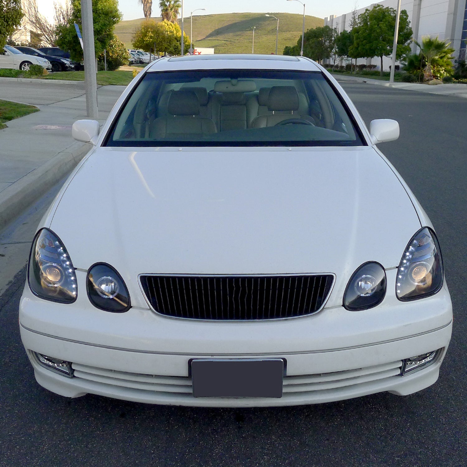 1998-2005 Lexus GS300/GS400/GS430 Halo Projector Headlights LED Light Black