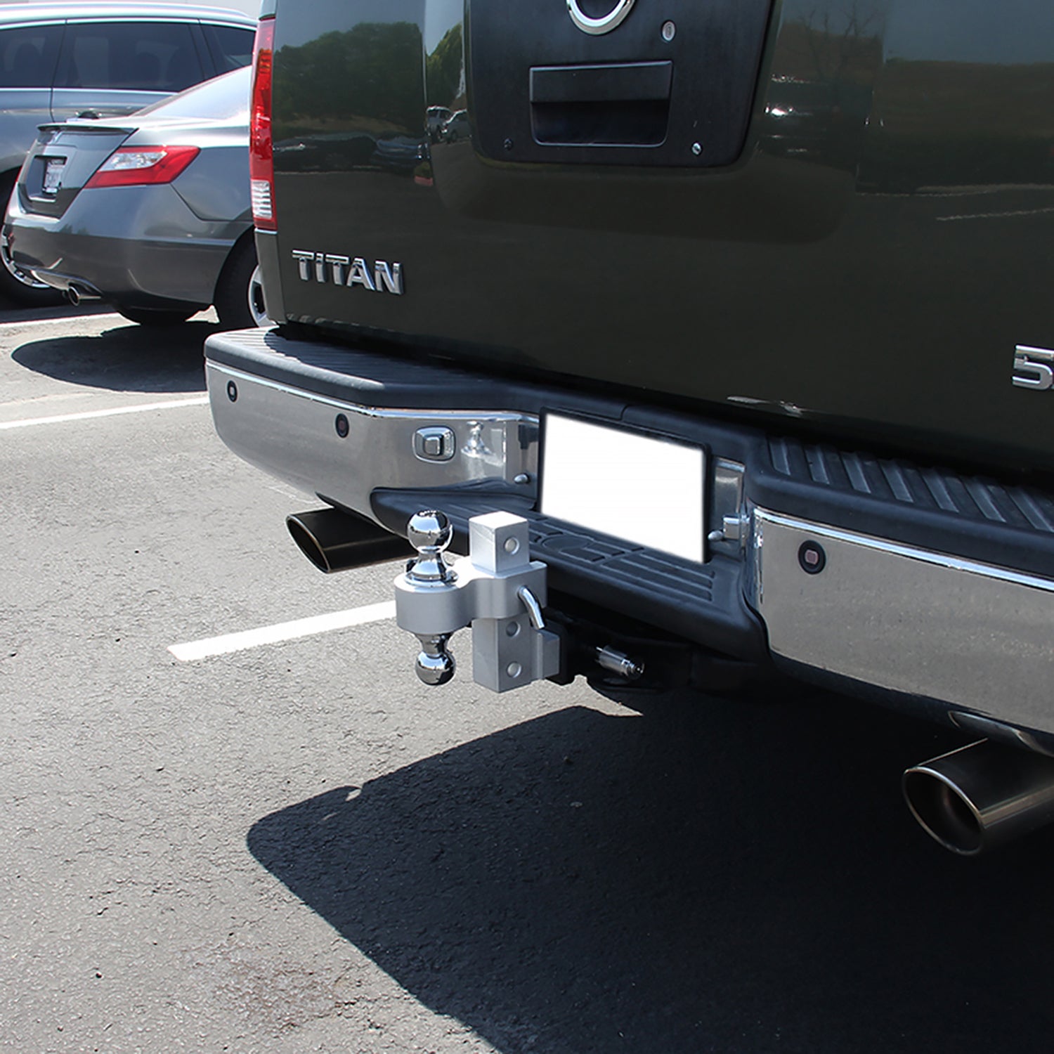 Universal Standard Aluminum 2" Adjustable Receiver Hitch Ball Mount 5000Lb