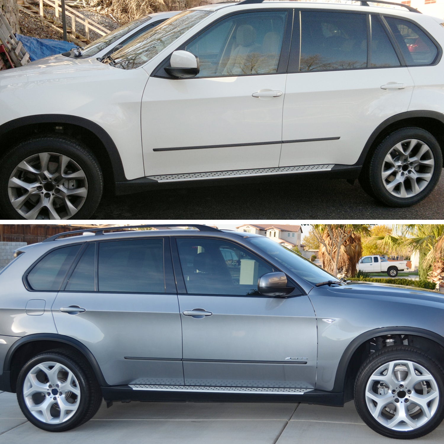 2007-2012 BMW X5 E70 Aluminum Side Step Nerf Bars Running Boards