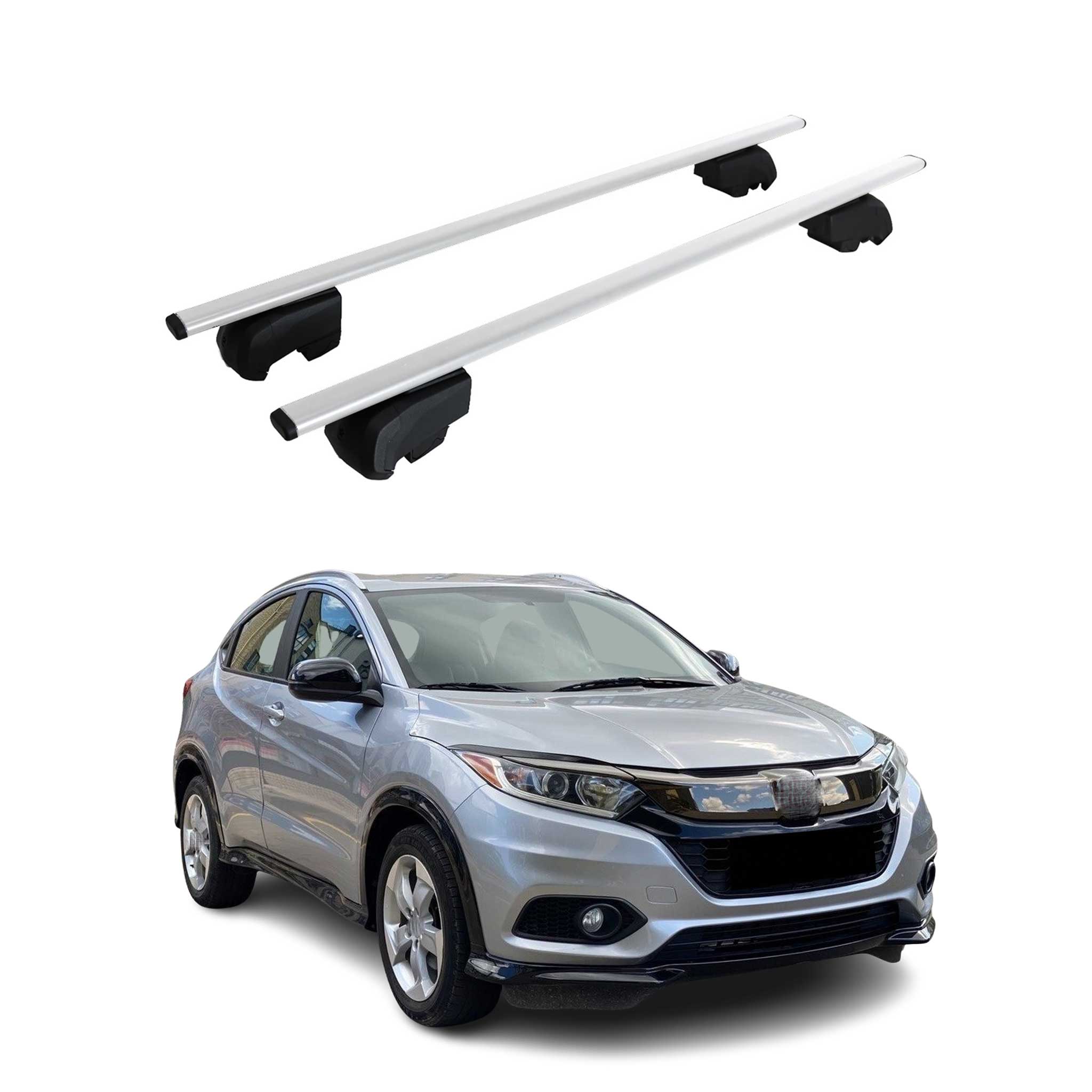2016-2022 Honda HR-V Roof Rack Cross Bars Silver