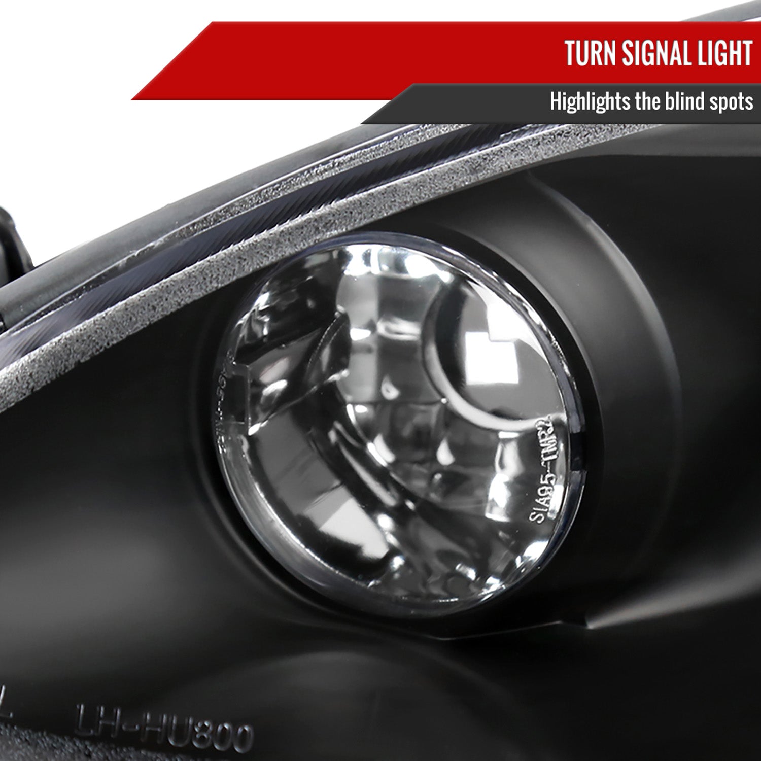 2001-2005 Mazda Miata MX-5 Dual Halo Projector Headlights Matte Black/Clear