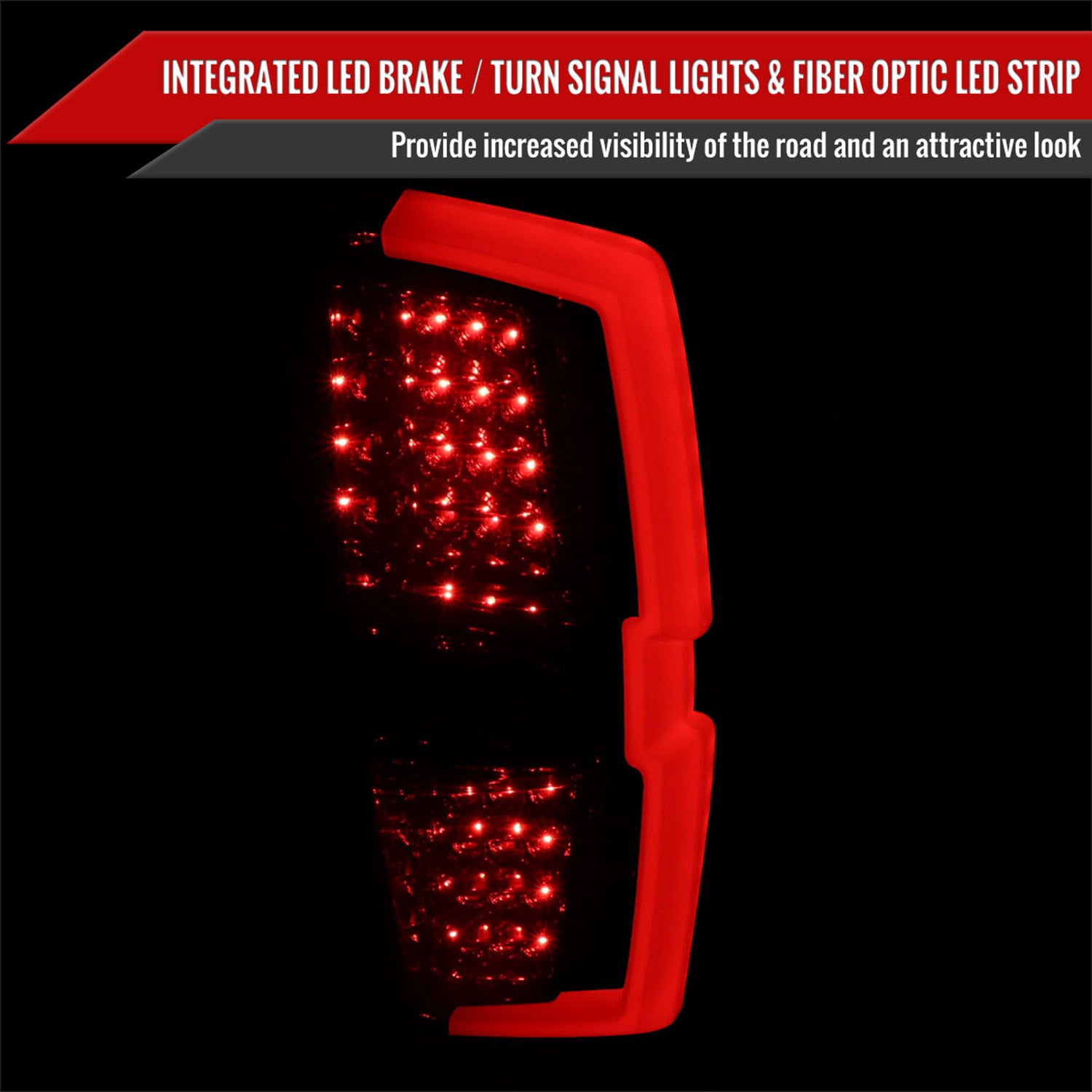 2016-2022 Toyota Tacoma LED Bar Tail Lights Chrome Housing/Smoke Lens