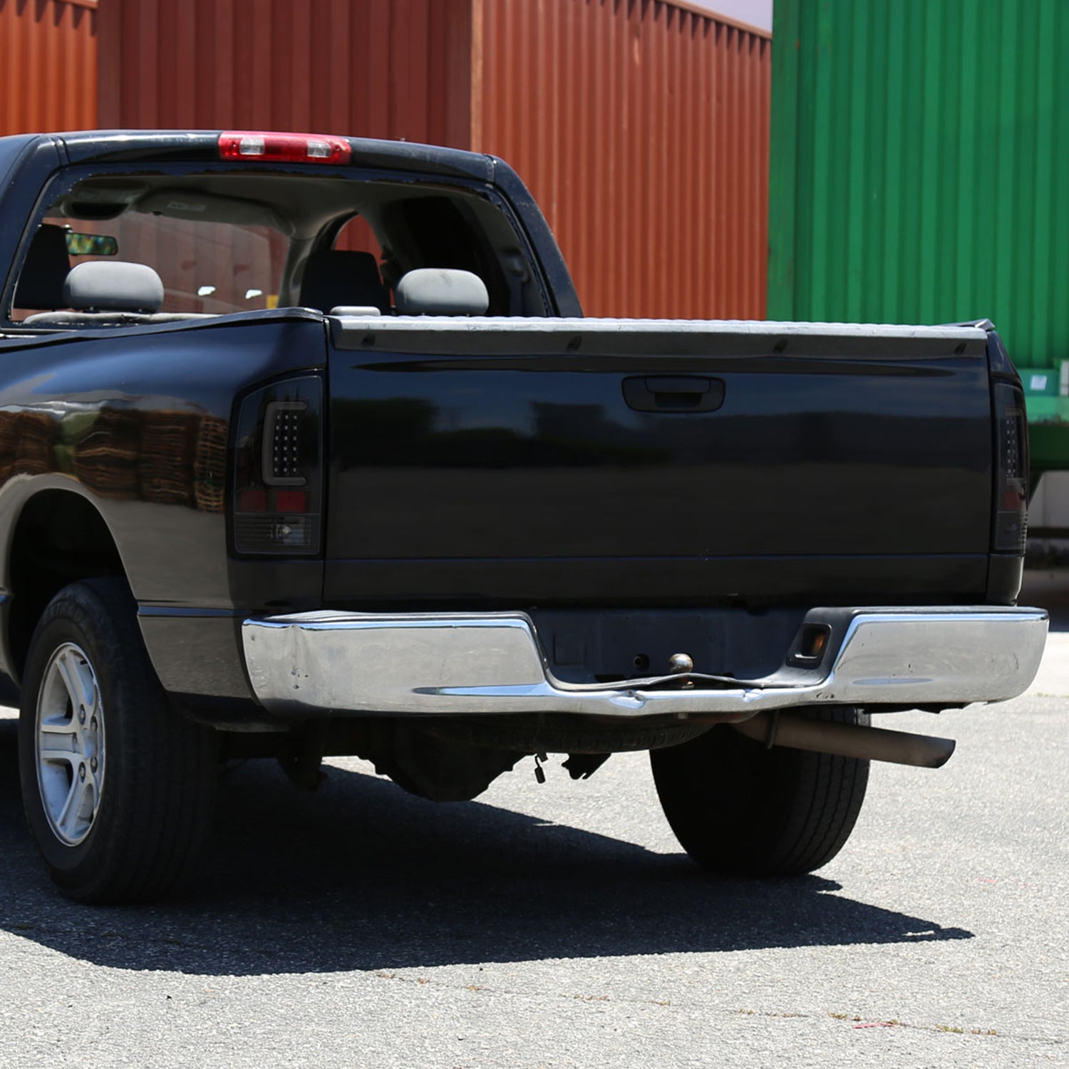 2007-2009 Dodge RAM 1500/2500/3500 LED Tail Lights Glossy Black/Smoke Lens