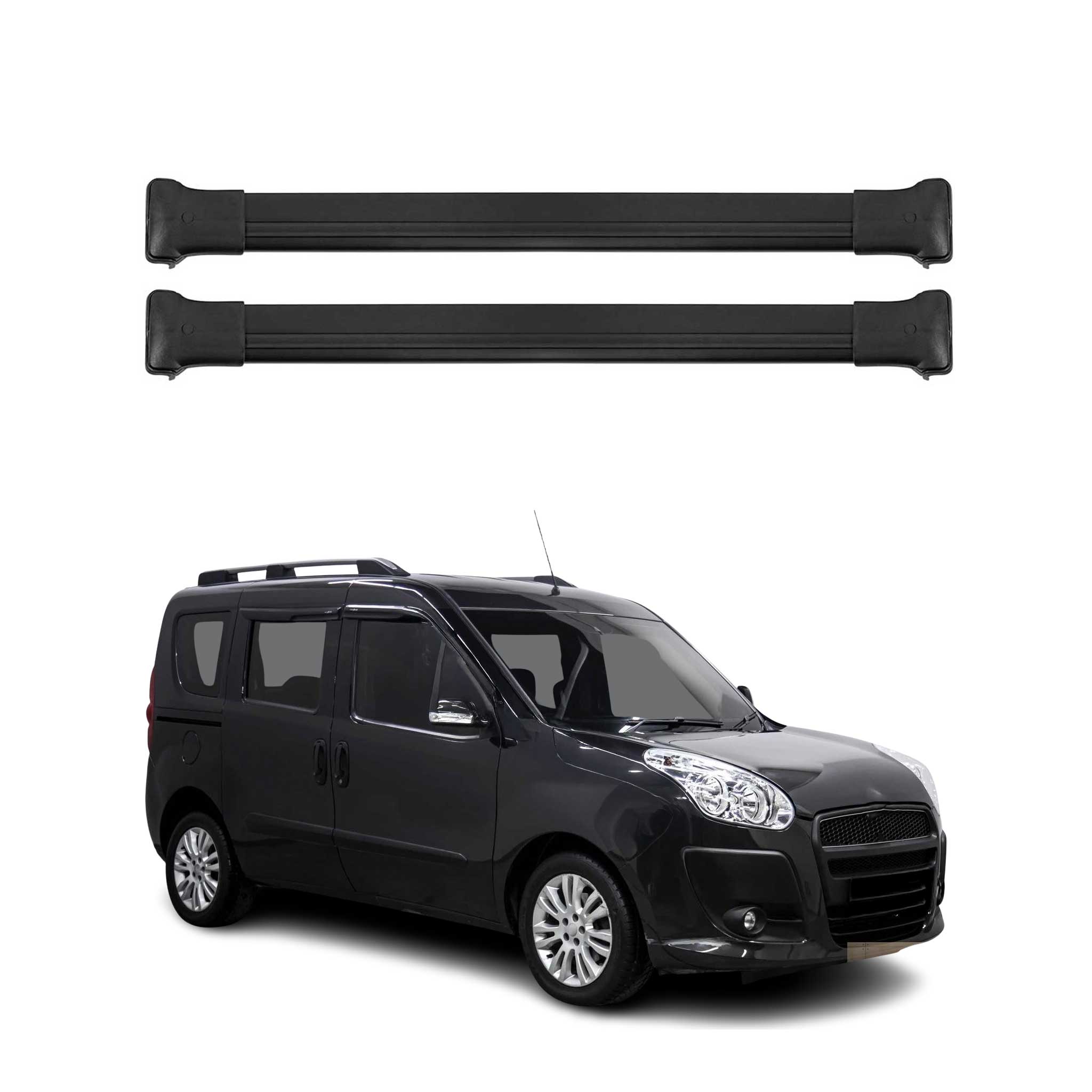 2015-2022 RAM ProMaster City Roof Rack Cross Bars Black