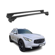 2009-2013 Infiniti FX50 Roof Rack Cross Bars Black