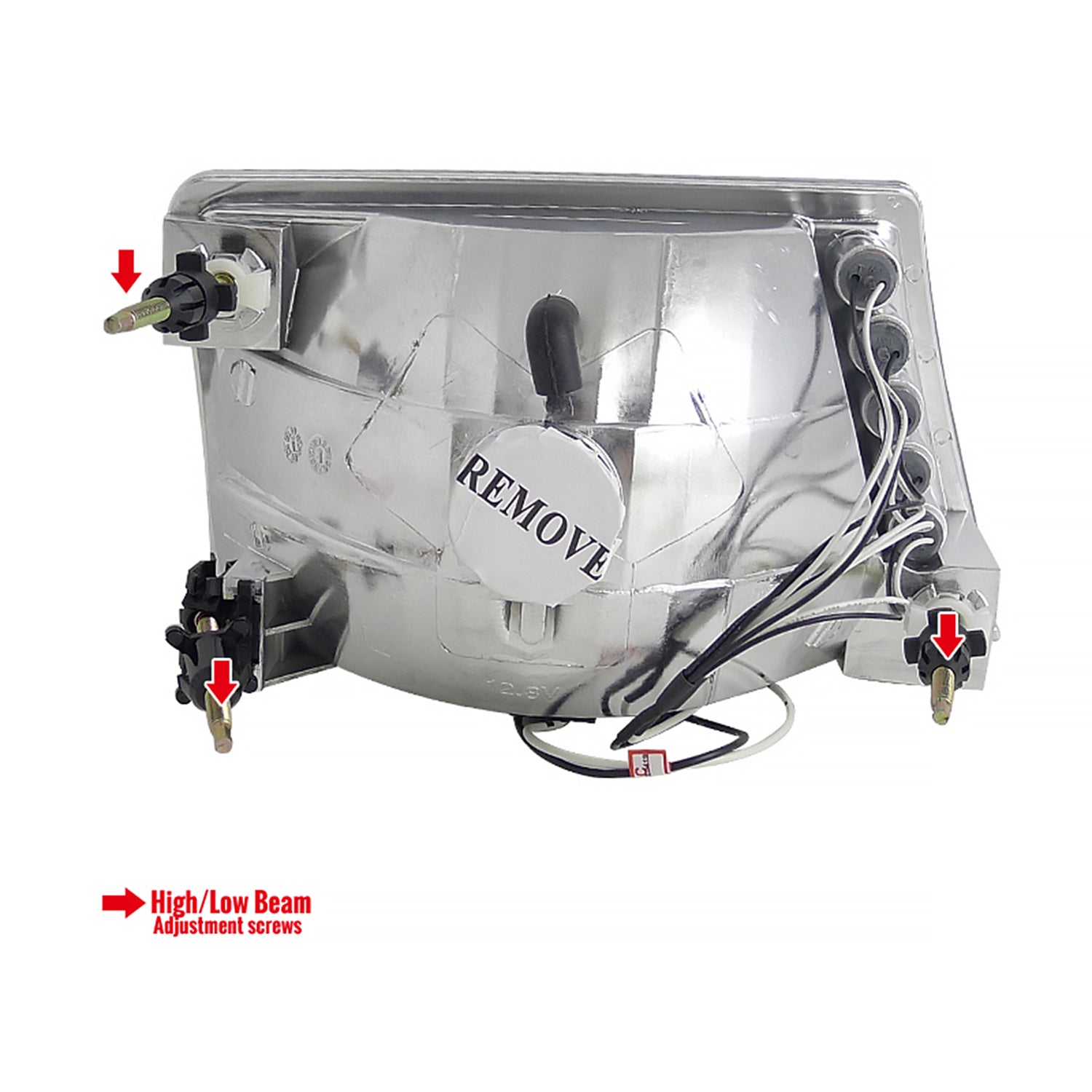 1998-2000 Ford Ranger Factory Style Headlights Chrome Housing/Clear Lens