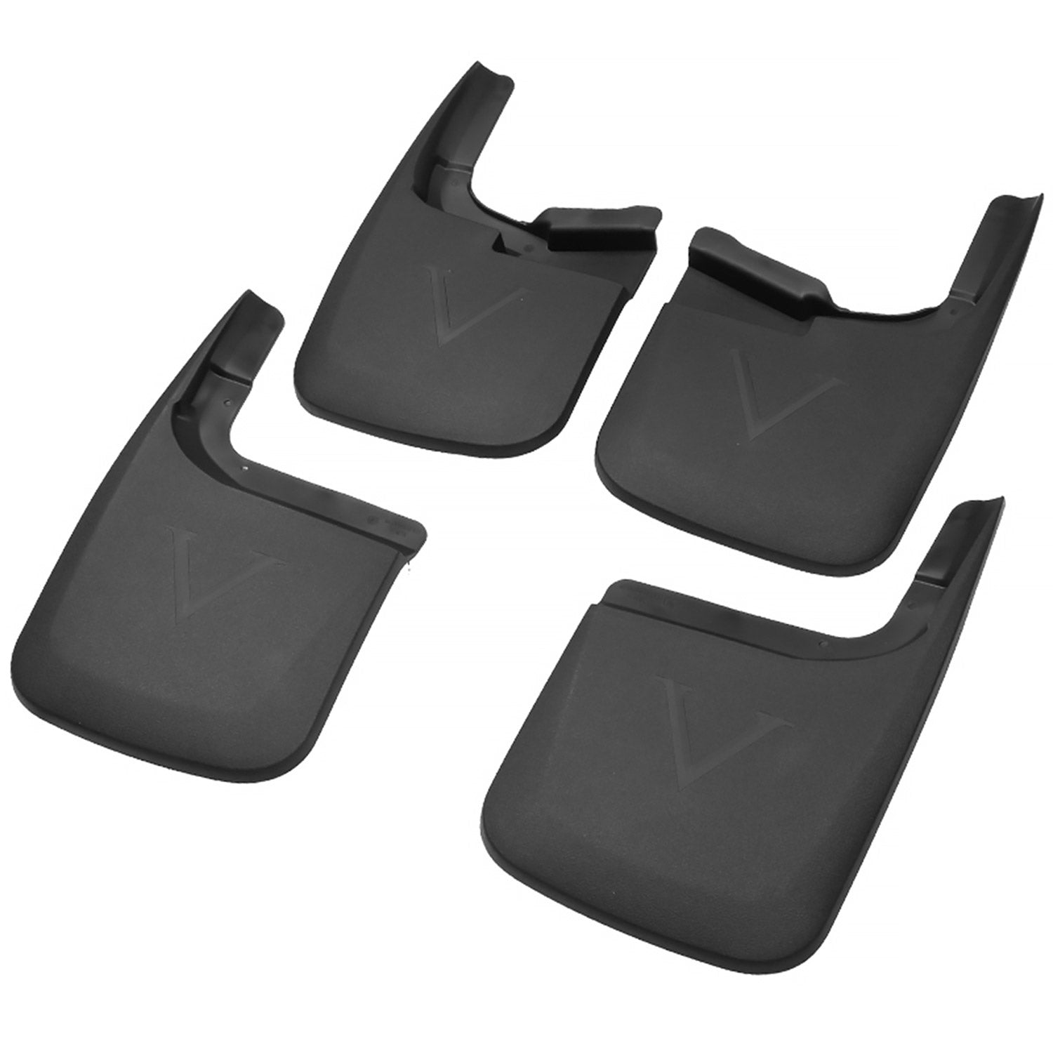 2017-2018 Ford F-250/F-350 Front & Rear Mud Flap Splash Guards w/out Wheel Lip