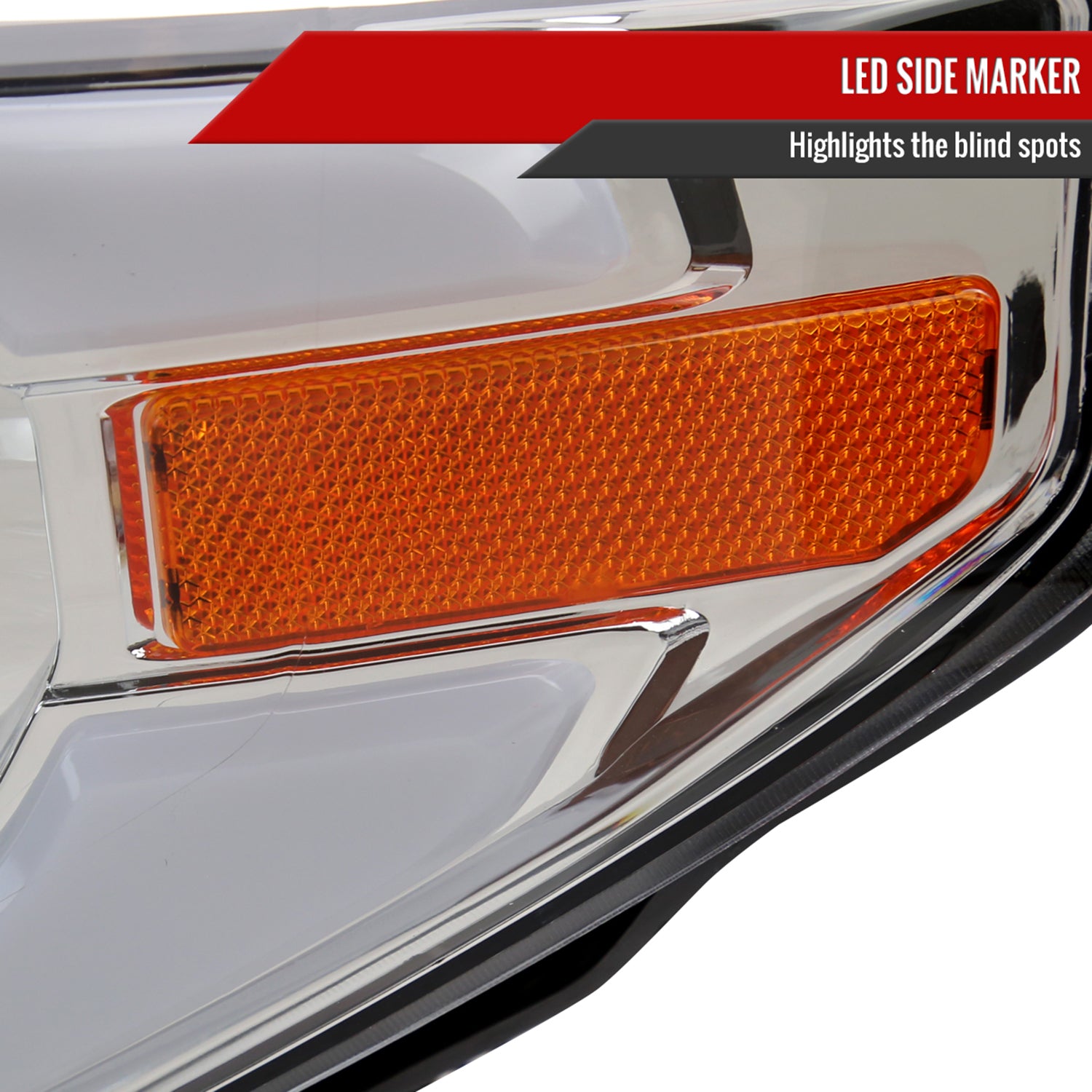 2014-2021 Toyota Tundra LED Turn Signal LED Bar Projector Headlights Chrome