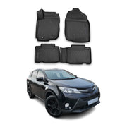 2013-2018 Toyota RAV4 Floor Mats Liners Full Set All Weather Black