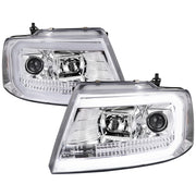 2004-2008 Ford F-150/ 06-2008 Lincoln Mark LT LED C-Bar Headlights Chrome