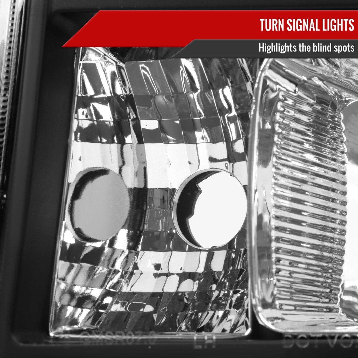 2007-2014 GMC Sierra Factory Style Headlights Matte Black Housing/Clear Lens