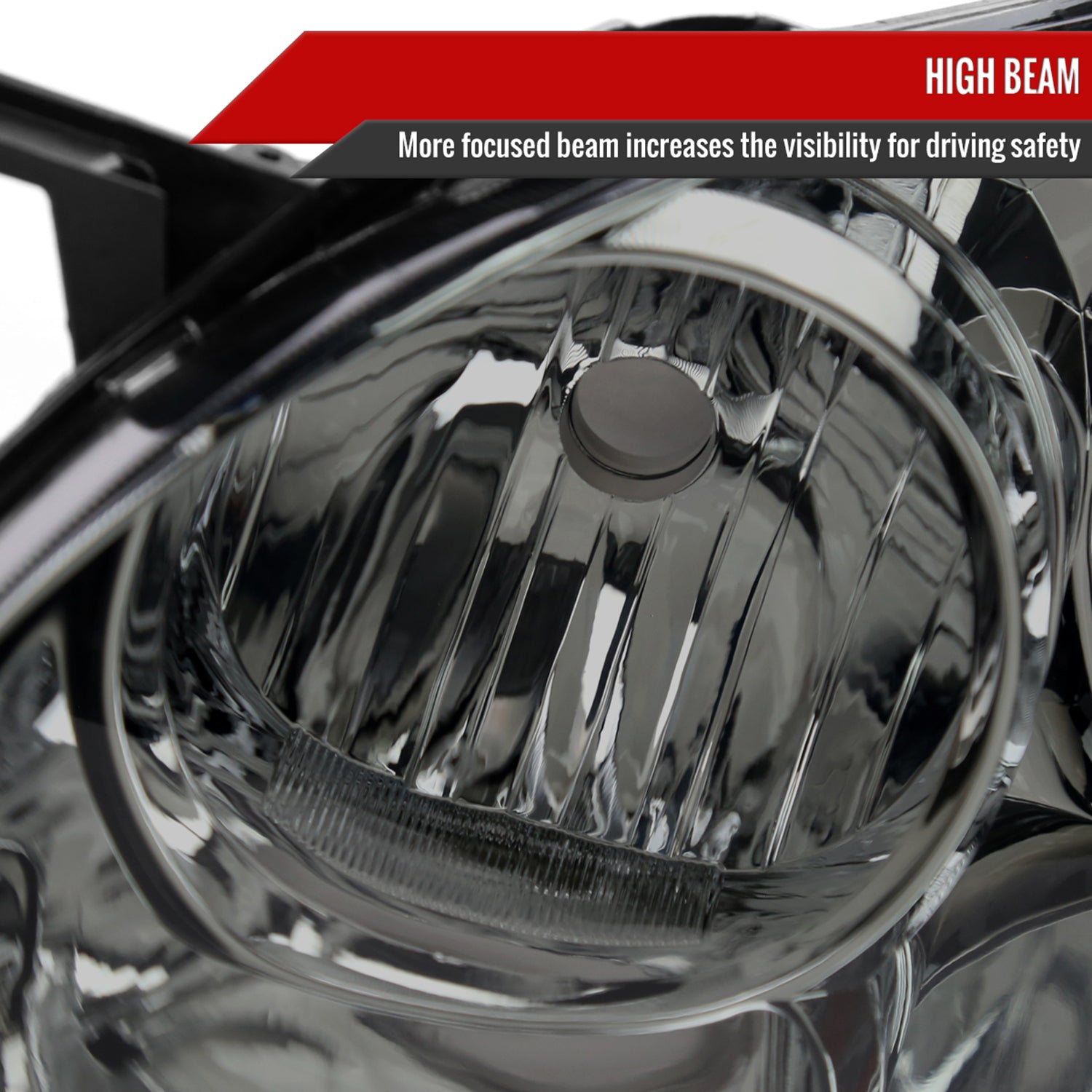 2003-2008 Toyota Corolla Factory Style Headlights Chrome/Light Smoke Lens