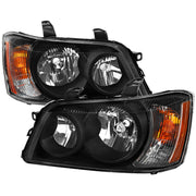 For Toyota Highlander 2001-2003 Factory Style Headlights Matte Black Housing Clear Lens