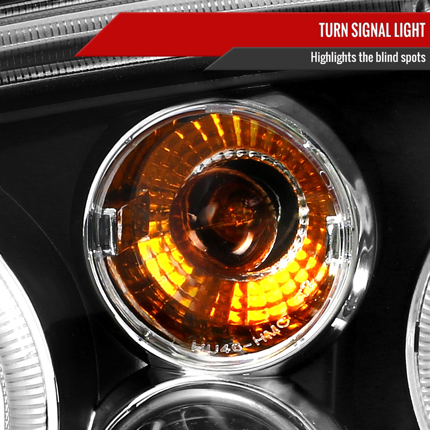 1999-2006 VW Golf Mk4 GTI/R32 Cabrio Dual Halo Projector Headlights Matt Black