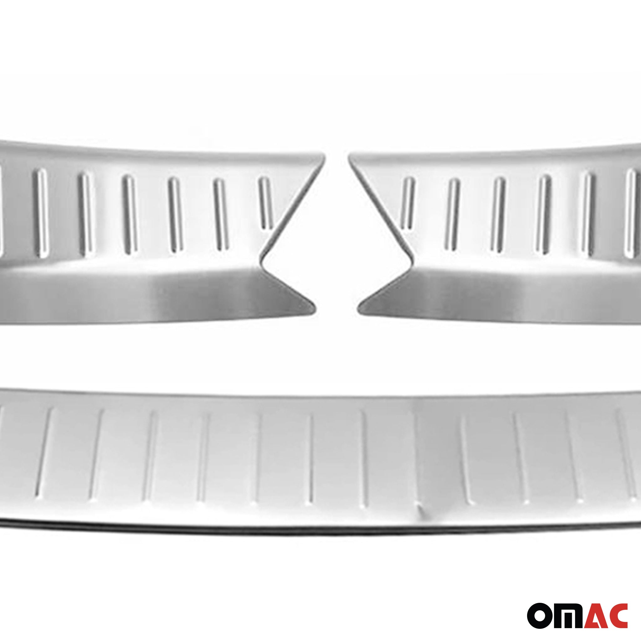 Rear Bumper Guard & Trunk Sill Cover Set for Ford Escape 2013-16 Pre-FL Brushed