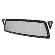 2005-2011 Toyota Tacoma Rivet Style S.Steel 3PC Mesh Grille insert Black