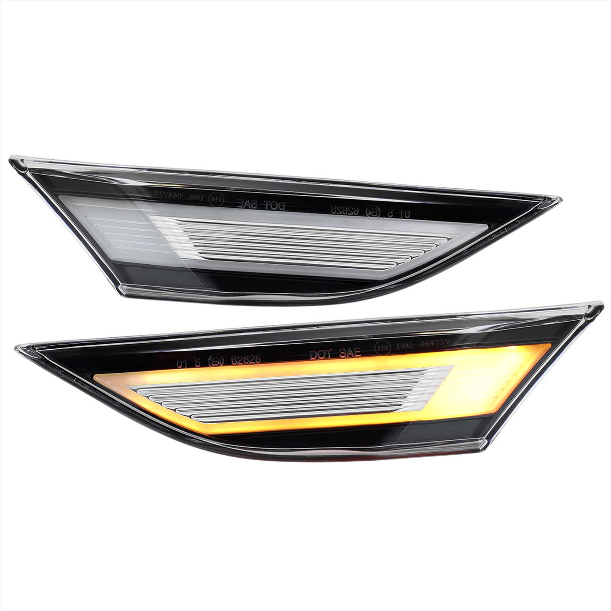 For Porsche 911 991/981 718 2011-2019 LED Turn Signal Clear With Sequential