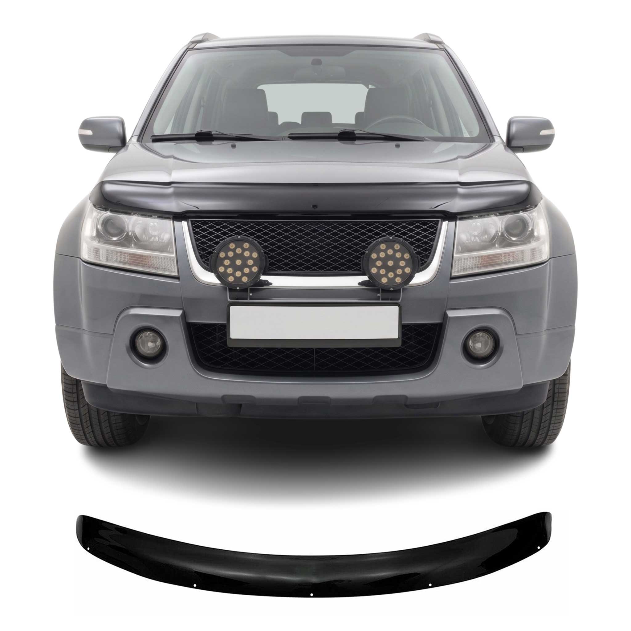 2006-2013 Suzuki Grand Vitara Front Bug Shield Hood Deflector 1 Pc Smoke
