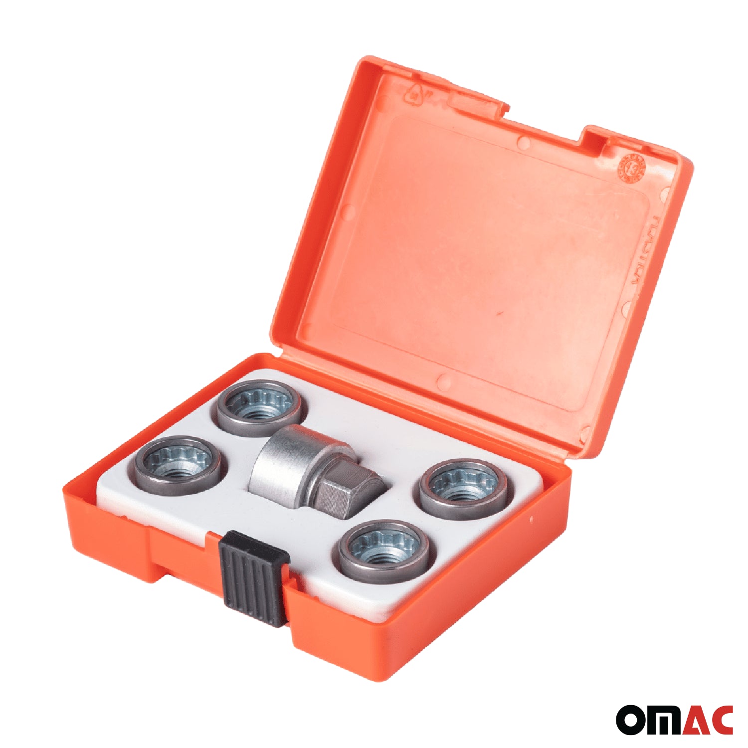 Wheel Lock Kit for RAM 2500 / 3500 M14X1,5 Nut Galvanized Silver 4Locks & 1Key