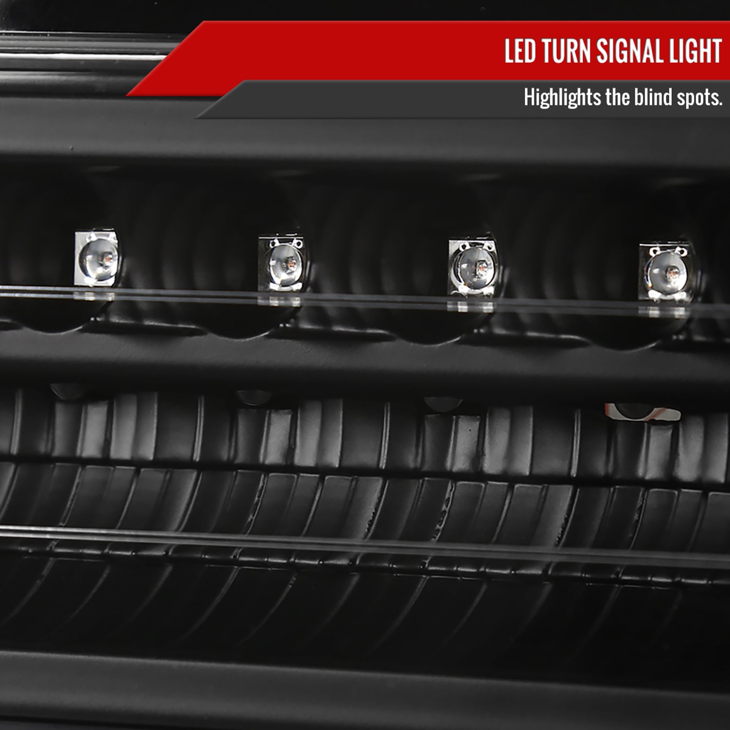 1988-1999 Chevy Blazer/Tahoe/Silverado/Sierra/Yukon LED Bumper Lights Black