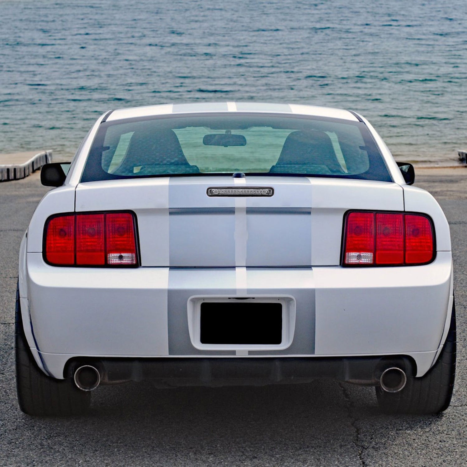 2005-2009 Ford Mustang LED 3rd Brake Light Chrome Housing/Clear Lens