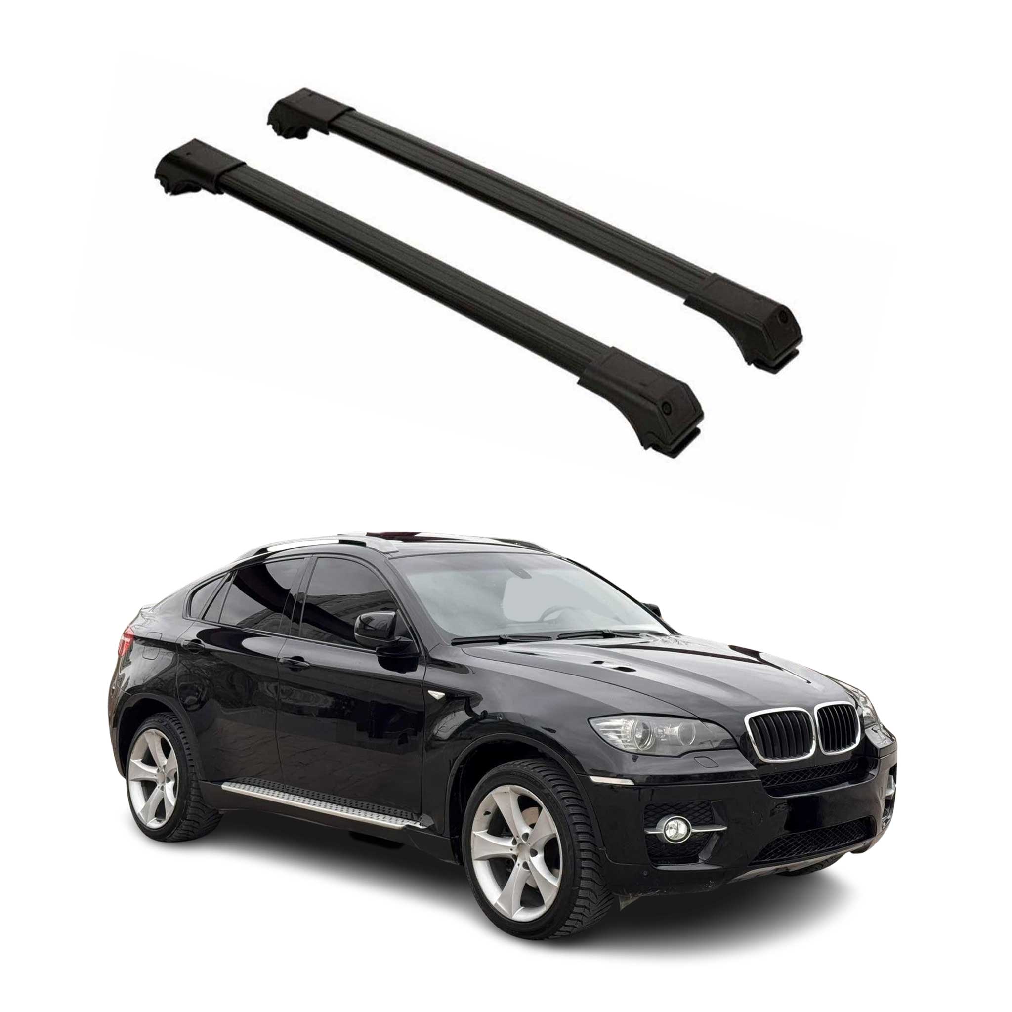 2008-2014 BMW X6 E71 & E72 Roof Rack Cross Bars Black