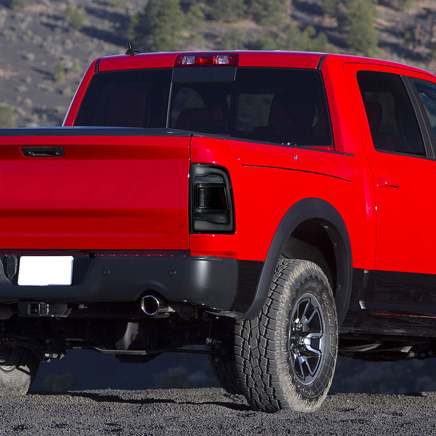 2013-2018 RAM 1500/2500/3500 Sequential Signal LED Tail Lights Black/Smoke