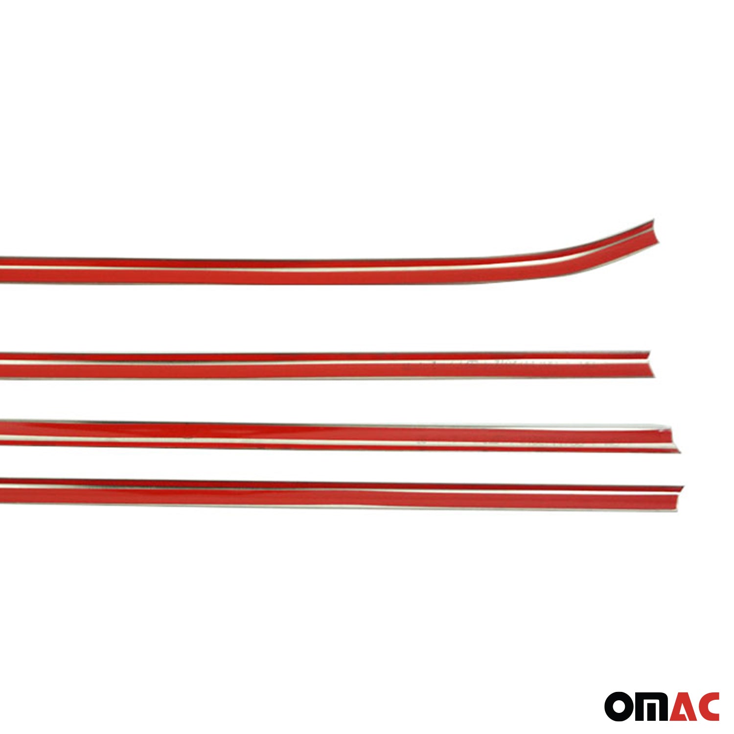 2009-2012 Hyundai Elantra Touring Window Molding Trim Streamer Stainless Steel Silver 4 Pcs