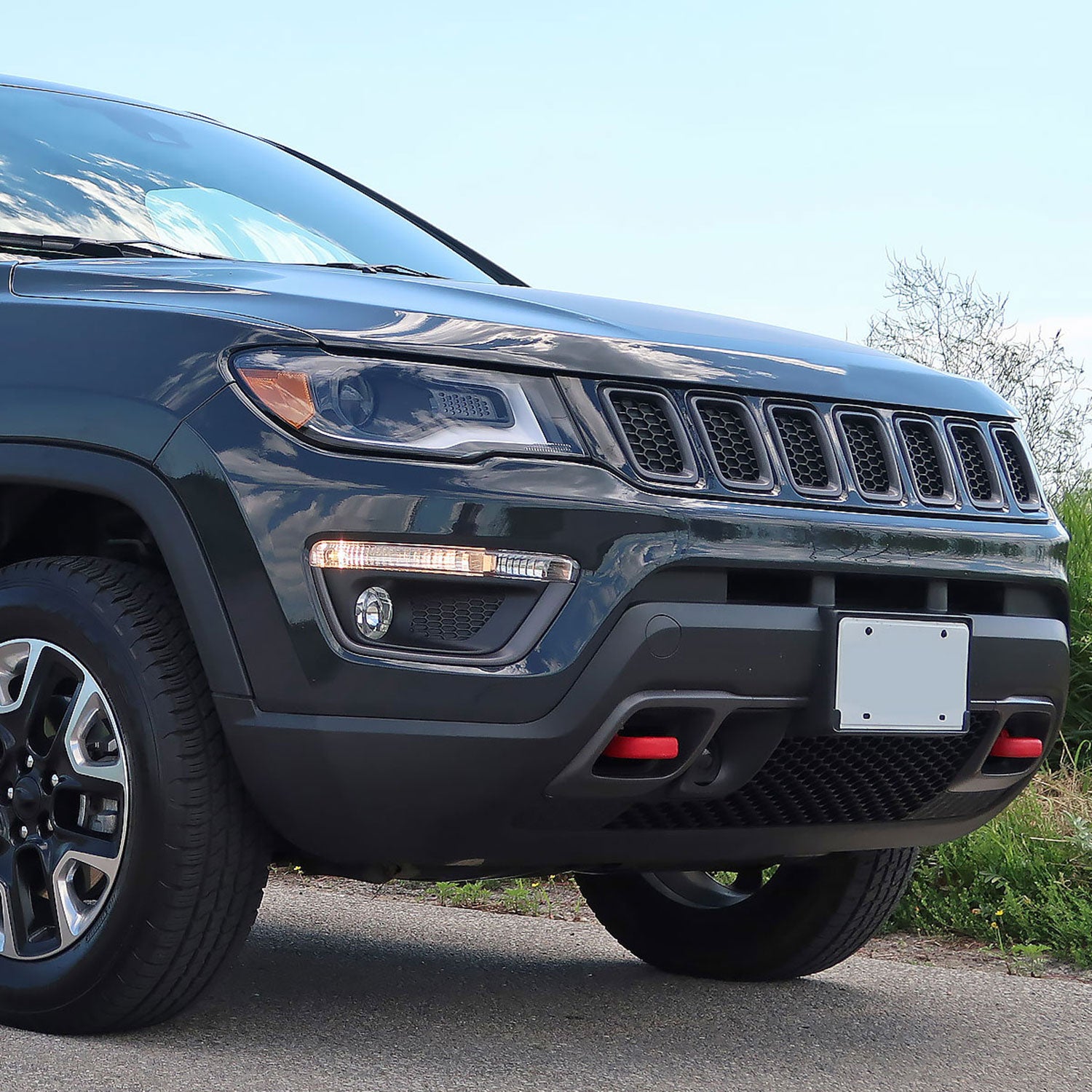 2017-2020 Jeep Compass H8 Fog Lights Kit Chrome Housing/Clear Lens