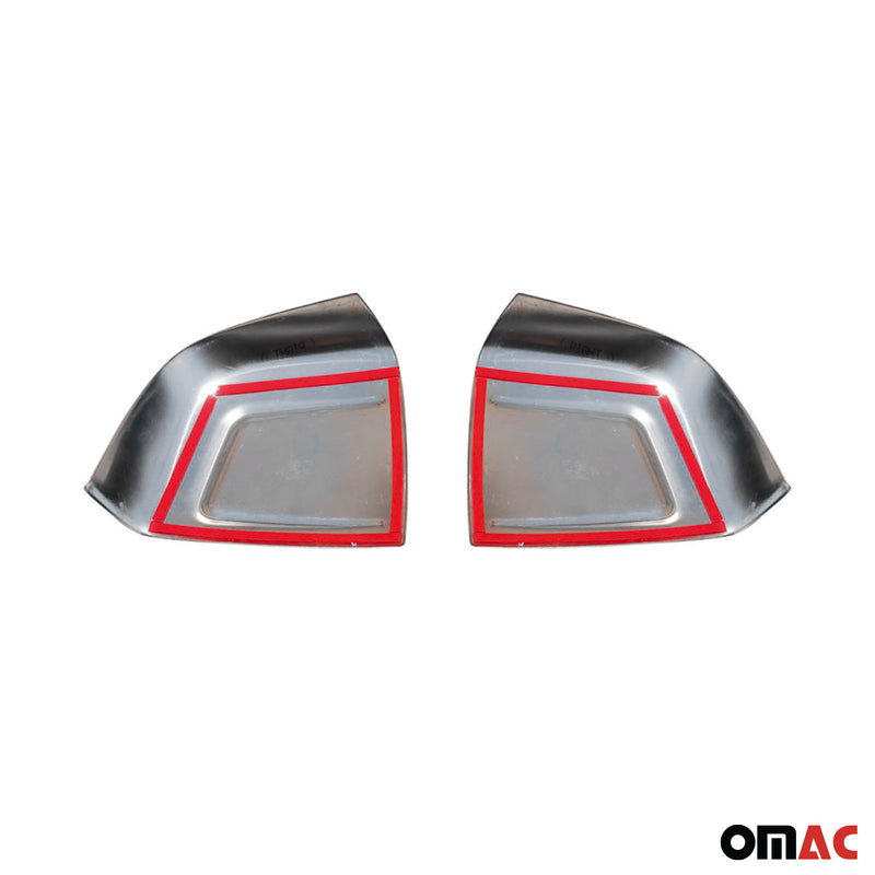 2015-2022 RAM ProMaster City Side Mirror Cover Caps Steel Silver 2 Pcs